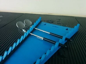 #al179  (2) NEW! Ullman E-2 Inspection Mirror,Xl Telescoping,8In.L - Picture 1 of 7