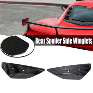 Alerón trasero negro carbono alerón lateral para Corvette C8 2020-up estilo de fábrica - Imagen 1 de 12
