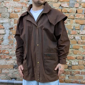 Abrigo de montar corto de piel aceitosa marrón vintage RM Williams para hombre M/L hecho en Australia - Imagen 1 de 19