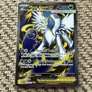 Mega Absol Ex 161/132 Full Art Ultra Rare Pokemon TCG Mega Evolution NM - Picture 1 of 7