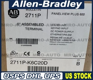 Allen Bradley 2711P-K6C20D /B HMI PanelView Plus 600 EtherNet KEYPAD DISPLAY - Picture 1 of 4