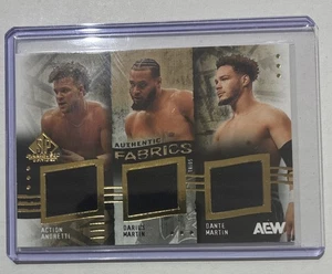 2025 AEW Game Used Upper Deck Trios Triple Relic /Action/Martin/Martin - Picture 1 of 2