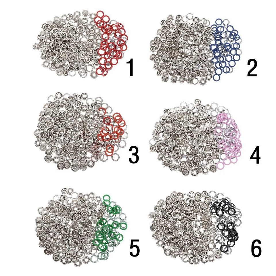 50 Sets Snap Fastener Prong For Leathercrafts Bags Clothes - Image 1 of 1