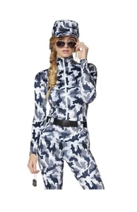 SPIRIT Halloween Erwachsene Schneetarn Militär Katze Anzug Kostüm Größe M - Bild 1 von 11