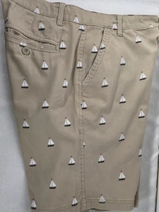 Bermudas para hombre Genes 1891 vintage S veleros calce ajustado frente plano. ... - Imagen 1 de 7