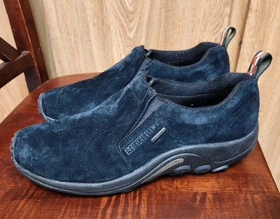 Merrell Jungle Moc Comfort Slip On Black Suede Shoes Mens Size 11.5 - Image 1 of 4