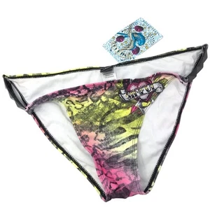 Traje de baño Sinful by Affliction Hydrogen parte inferior de bikini rosa verde talla XL - Imagen 1 de 7