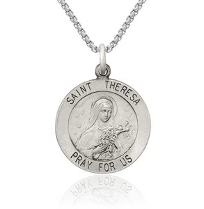 Collar Santa Teresa de plata de ley 925 - Imagen 1 de 67