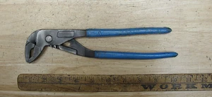 Vntg Channellock CL10 Grip Loc T&G Slip Joint Pliers,9-1/16",Blue Vinyl Grips,VG - Picture 1 of 11