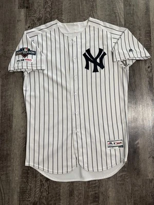 Camiseta Aaron Judge New York Yankees Majestic Flex Base 2019 Postemporada Talla 44 Foto 1 de 4