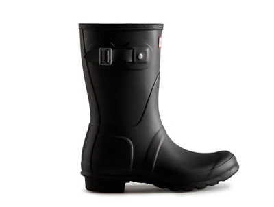 WFS1000RMA HUNTER Women's Original Short Rain Boot Black Matte 7 - Image 1 of 4