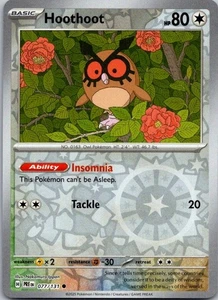 Pokémon TCG Pokémon Hoothoot Hoothoot Common Reverse Holo - Picture 1 of 2
