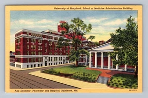 Baltimore MD-Maryland Universidad de Maryland Medicina Postal De Colección - Imagen 1 de 2