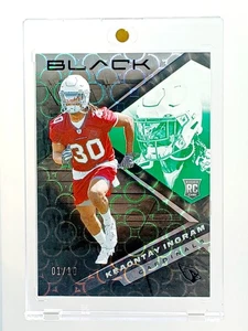 Keaontay Ingram Rookie Rc 2022 Prizm Black Case Hit /10 Football Card 1 - Bild 1 von 14