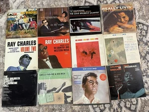 ot of 30+ Jazz Vinyl LPs Ray Charles Brubeck Fitzgerald Johnson Kenton Basie - Picture 1 of 3