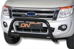 Frontbügel Edelstahl SCHWARZ für Ford Ranger 2012 - 63mm mit Gutachten - Bild 1 von 9
