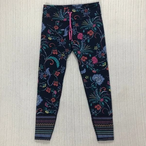 Old Navy Active Floral Print Leggings Pink Drawstring Waist Activewear Women's - Picture 1 of 5