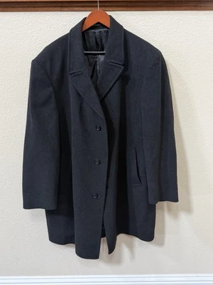 Ralph Lauren Men’s Cashmere Blend Overcoat Corso Gray Wool Jacket Coat LARGE - Image 1 of 4