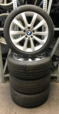 4x Original BMW Sommerräder 245/45 R18 96Y - für 5er F10 F11 6er F12 F13 1155 - Bild 1 von 4