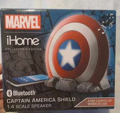 Altavoz Bluetooth Marvel iHome Capitán América Escudo Nuevo/Caja Abierta Foto 1 de 4