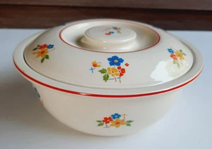 Vintage Homer Laughlin Kitchen Kraft Oven Serve Covered Casserole Dish Bowl 8" - Picture 1 of 10