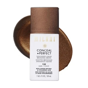 Milani Conceal + Perfect Liquid Hydrating Bronzing Drops - DARK - mit Peptiden - Bild 1 von 5