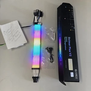 LIAN LI STRIMER PLUS V2 168-8 Addressable RGB extension cable PW168-8PV2 - Picture 1 of 12