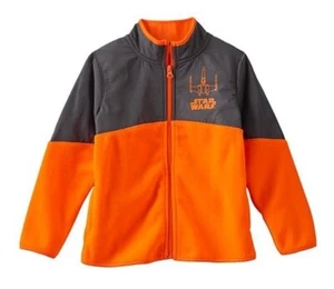 Star Wars X-Wing Fighter Fleece Mock Neck Zip Microfleece Jacket (Sz 4) NWT $42 - Picture 1 of 2