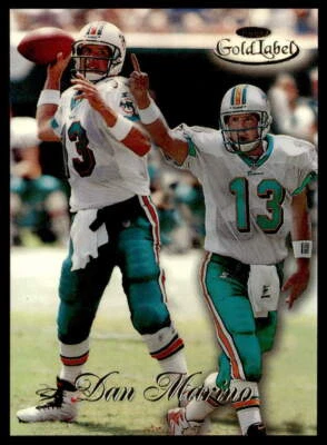 1998 Topps Gold Label #30 Dan Marino MVP HOF   Football Miami Dolphins - Image 1 of 2