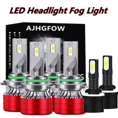 Para Isuzu Ascender 2003-2008 6x Faro LED Alto/Lo + Faros Antiniebla Bombillas 20000LM Foto 1 de 4