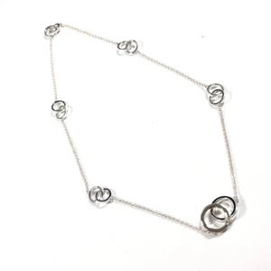 TIFFANY&Co. Necklace 1837 Interlocking Multi Circles Silver925 Women jewelry - Picture 1 of 8