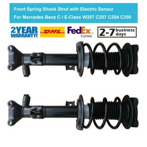 Pair Front Shock Struts Assembly For Mercedes -Class C204 C207 E-Class E200 E350 - Picture 1 of 7