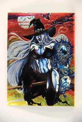 Lady Death Chromium 1994 Trading Card #36 All Hallow's Eve ENG Puzzle L006275 - Image 1 of 2