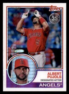 2018 Topps Update Albert Pujols 1983 Silver Pack Chrome #143 Baseball Card