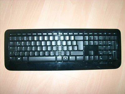 Microsoft Wireless Tastatur 800 Modell 1455 ohne USB Empfänge Layout DE Deutsch - Bild 1 von 4