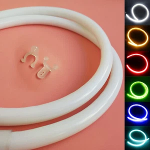 220V Super Bright LED Neon Tube Strip Light Rope 360 Degree Round Waterproof KTV - Picture 1 of 14