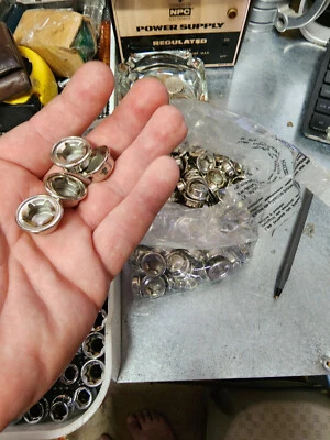 Vintage NOS Pedal Tractor Push Nut Push Cap Lot (4) Early Dome Type Pedals Wheel - Image 1 of 4