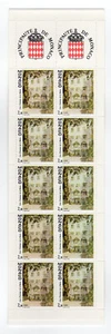 Monaco 1990 la cour d'honneur de la Mairie un carnet de 10 timbres MNH /RUB4 - Picture 1 of 2