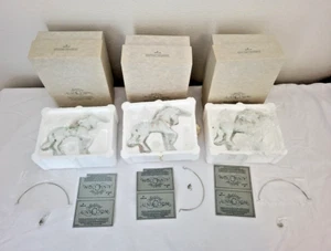 Lot of 3 Hallmark Keepsake Ornament 1986 "MAGICAL UNICORN" w Stand Porcelain - Picture 1 of 12