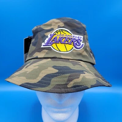 Los Angeles Lakers Camuflaje Hombre Sombrero Cubo Ultra Juego Talla Única NBA Nuevo Foto 1 de 4