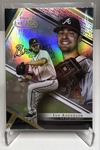 2021 Topps Gold Label Black Parallel Class 1 Ian Anderson #65 RC Atlanta Braves - Picture 1 of 2
