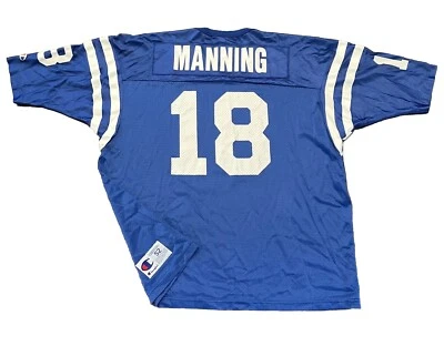 Camiseta Indianapolis Colts Peyton Manning para hombre talla 2XL 52 azul campeón Foto 1 de 4