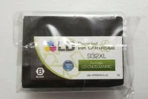 LD Recycled Ink Cartridge 932 XL Black, LD-CNO53ANRIC, for LBL-HP932XLK-LD - Picture 1 of 6