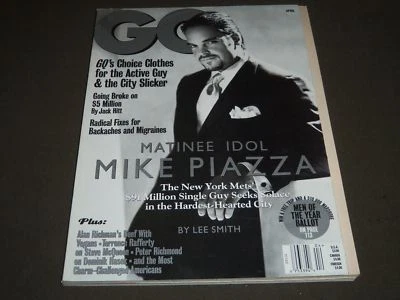 1999 APRIL GQ MAGAZINE - MIKE PIAZZA COVER - GENTLEMEN'S QUARTERLY - K 690 - Image 1 of 2