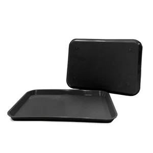 Black Dental Plastic Instrument Tray, Size B Autoclavable Medical 13.25" x 9.75" - Picture 1 of 5