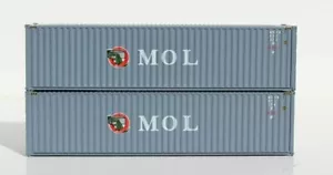 Jacksonville Terminal MOL (gray) 40' High-Cube Containers 2-pack 405050 - Picture 1 of 1