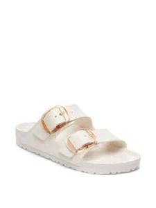 BIRKENSTOCK ARIZONA BIG BUCKLE EVA SLIDE SANDAL EGGSHELL 9-9.5US/ 40EU - Picture 1 of 12