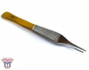 PINZE IN TESSUTO MARRONE DI GRADO TEDESCO T/C ADSON 4,75" CON INSERTI IN CARBURO DI TUNGSTENO - Foto 1 di 3
