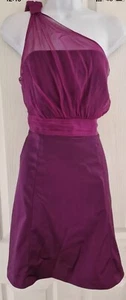 Women's Coast Dress Size 14 Purple One Shoulder Wedding Occasion A-line Silk - Picture 1 of 8