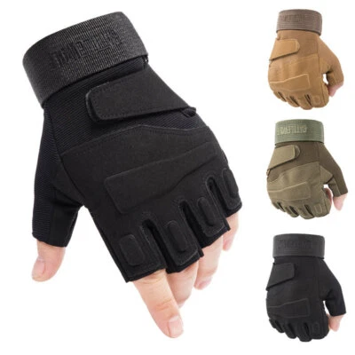 Tactical Military Gloves Special Ops Army Marines Paintball Airsoft Fingerless - Image 1 of 4